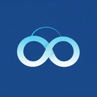 Infinity Cloud Loop This design incorporates a cloud silhouette intertwined with an infinity symbol. The infinity loop represents limitless storage and access to files. The color palette of soft blues and whites contributes to a sense of calm and trust. The typography is sleek, balanced with rounded edges to evoke a welcoming feel.